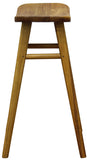 NNEDSZ Oval Solid Timber Kitchen Counter Stool (Caramel)