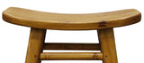 NNEDSZ Oval Solid Timber Kitchen Counter Stool (Caramel)