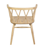 NNEDSZ Sierra Cross Back Oak Chair - Set of 2 (Natural)