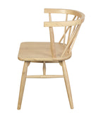NNEDSZ Sierra Cross Back Oak Chair - Set of 2 (Natural)