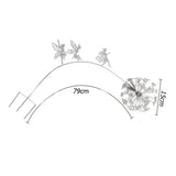 NNEDSZ 4PCS Fairies And Dandelions Dance Together Statue Garden Ornament Sculpture Decor