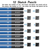 NNEDSZ 72pcs Professional Drawing Artist Kit Set Pencils and Sketch Charcoal Art Tools