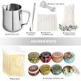 NNEDSZ 122PCS Candle Making Kit Candles Craft Wick Stick Pouring Pot Accessory DIY Tool