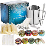 NNEDSZ 122PCS Candle Making Kit Candles Craft Wick Stick Pouring Pot Accessory DIY Tool