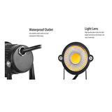 NNEDSZ 10X 12V LED waterproof Outdoor Garden Spotlights landscape light Lamp Yard Flood
