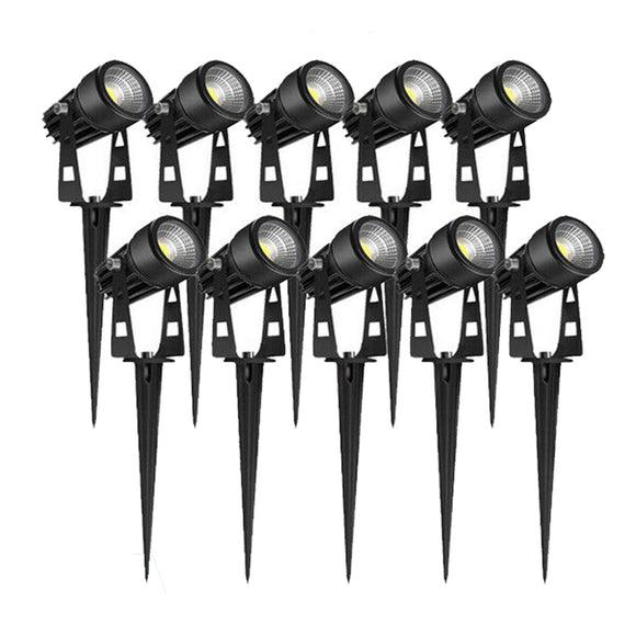 NNEDSZ 10PCS 12V LED Waterproof Outdoor Garden Spotlights Landscape Light Flood Lights