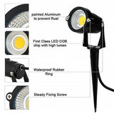 NNEDSZ 10PCS 12V LED Waterproof Outdoor Garden Spotlights Landscape Light Flood Lights