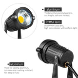 NNEDSZ 10PCS 12V LED Waterproof Outdoor Garden Spotlights Landscape Light Flood Lights
