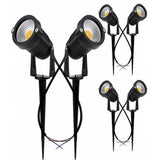 NNEDSZ 10PCS 12V LED Waterproof Outdoor Garden Spotlights Landscape Light Flood Lights