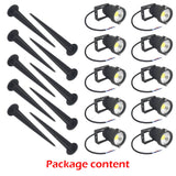 NNEDSZ 10PCS 12V LED Waterproof Outdoor Garden Spotlights Landscape Light Flood Lights