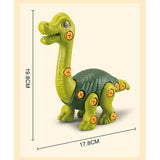 NNEDSZ 4PCS Take Apart Dinosaur Drill Kids Learning Construction Building Toys Gift