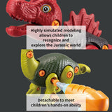 NNEDSZ 4PCS Take Apart Dinosaur Drill Kids Learning Construction Building Toys Gift