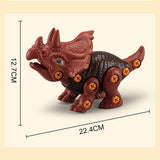 NNEDSZ 4PCS Take Apart Dinosaur Drill Kids Learning Construction Building Toys Gift