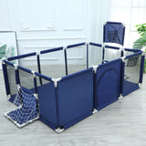 NNEDSZ Baby Playpen Child Play Mat Interactive Safety Gate Slide Fence Game 12 Panels