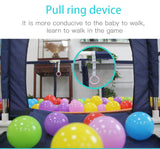 NNEDSZ Baby Playpen Child Play Mat Interactive Safety Gate Slide Fence Game 12 Panels