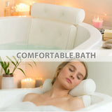 NNEDSZ 3D Spa Mesh Bath Pillow Neck Back Support Bathtub Tub Cushions