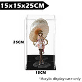 NNEDSZ 15x15x25CM Acrylic Display Case Action Figure Box Dustproof Model Collections