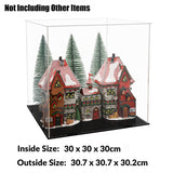 NNEDSZ 30x30x30CM Acrylic Display Case Dustproof Box Action Figure Model Car Collection
