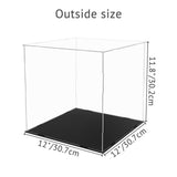 NNEDSZ 30x30x30CM Acrylic Display Case Dustproof Box Action Figure Model Car Collection