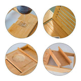 NNEDSZ Expandable Bamboo Bath Book Caddy iPhone ipad Wineglass Holder Over Bathtub Rack