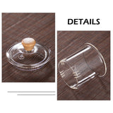 NNEDSZ 1000ml Glass Teapot Tea Pot Coffee Kettle With Bamboo Handle Japanese Style