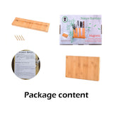 NNEDSZ Double Sided Magnetic Knife Block Bamboo Stylish Modern Magnetic Knife Holder