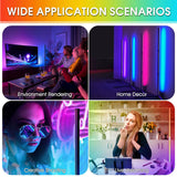 NNEDSZ 140cm RGB LED Floor Corner Lamp Light Stand Remote Control Streaming Gaming Decoration