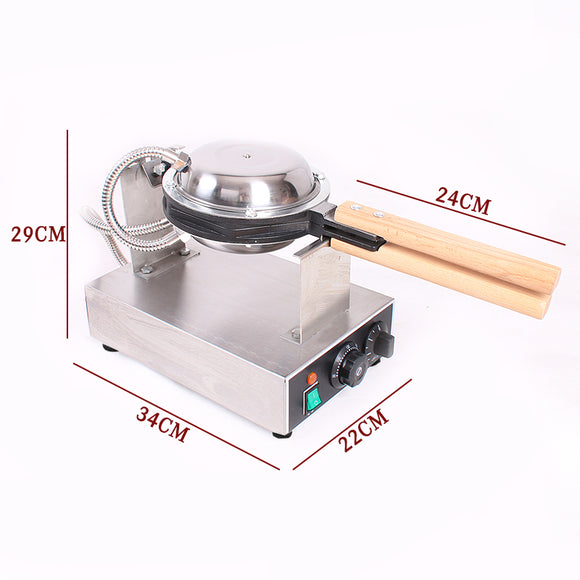 NNEDSZ Commercial Electric Egg Puff Bubble Cake Waffle Egg Maker Machine Nonstick