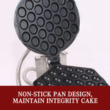NNEDSZ Commercial Electric Egg Puff Bubble Cake Waffle Egg Maker Machine Nonstick