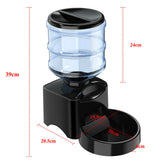 NNEDSZ 5.5L Automatic Pet Feeder Cat Dog Smart Food Dispenser Self Feeding Meal Bottle