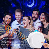 NNEDSZ 3 In1 LED Galaxy Starry Night Light Projector 3D Ocean Star Sky With Music Gift