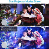 NNEDSZ 3 In1 LED Galaxy Starry Night Light Projector 3D Ocean Star Sky With Music Gift