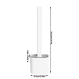 NNEDSZ 2PCS Bathroom Silicone Bristles Toilet Brush with Holder Creative Cleaning Brush