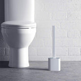 NNEDSZ 2PCS Bathroom Silicone Bristles Toilet Brush with Holder Creative Cleaning Brush