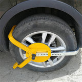 NNEDSZ Heavy Duty Wheel Defender Lock Clamp Tyre Lock 13" 14" 15" Car Caravan Trailer