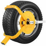 NNEDSZ Heavy Duty Wheel Defender Lock Clamp Tyre Lock 13" 14" 15" Car Caravan Trailer