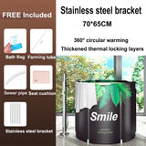 NNEDSZ 65x70cm Portable Foldable Bathtub PVC Water Tub Place Room Spa Bath Bucket Adult Folding