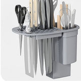 NNEDSZ Knife Holder Multifunctional Household Drainage Knife Storage Rack Table Rack