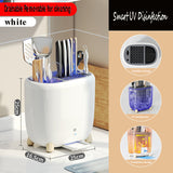 NNEDSZ Knife Chopsticks UV Sterilization Rack Holder Storage Kitchen