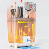 NNEDSZ Knife Chopsticks UV Sterilization Rack Holder Storage Kitchen