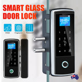 NNEDSZ Smart Door Lock For Glass Door Fingerprint Lock Password APP Card for Frameless
