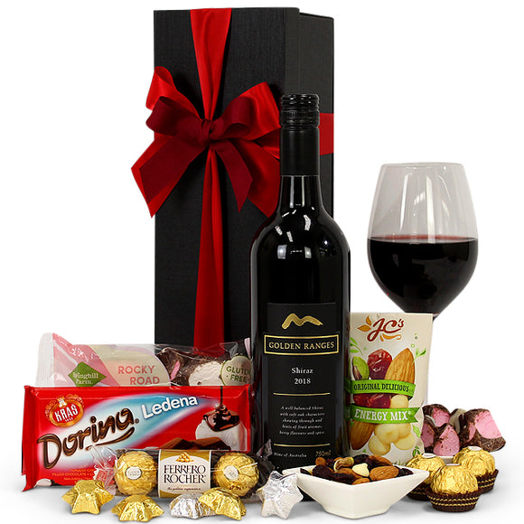 NNEDSZ Wine & Chocolate Hamper (Sauvignon Blanc) - Wine Party Gift Box Hamper for Birthdays, Graduations, Christmas, Easter, Holidays, Anniversaries, Weddings, Receptions, Office & College Parties