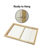 NNEDSZ 50cmx70cm Vogue Girl Gold Frame Canvas Wall Art