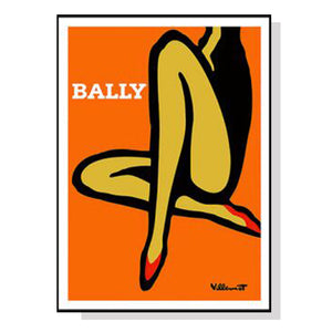 NNEDSZ 50cmx70cm Orange Legs Black Frame Canvas Wall Art