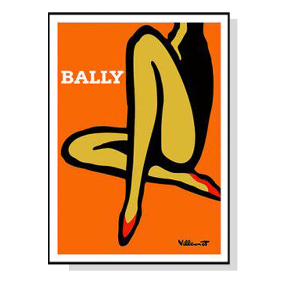 NNEDSZ 50cmx70cm Orange Legs Black Frame Canvas Wall Art