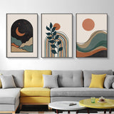 NNEDSZ 50cmx70cm Abstract Dark Green 3 Sets Black Frame Canvas Wall Art