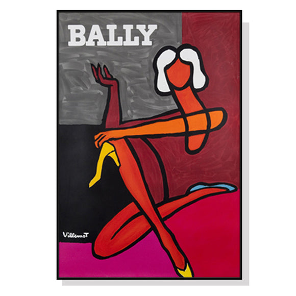 NNEDSZ 50cmx70cm Fashion Woman Black Frame Canvas Wall Art