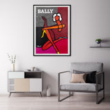 NNEDSZ 60cmx90cm Fashion Woman Black Frame Canvas Wall Art