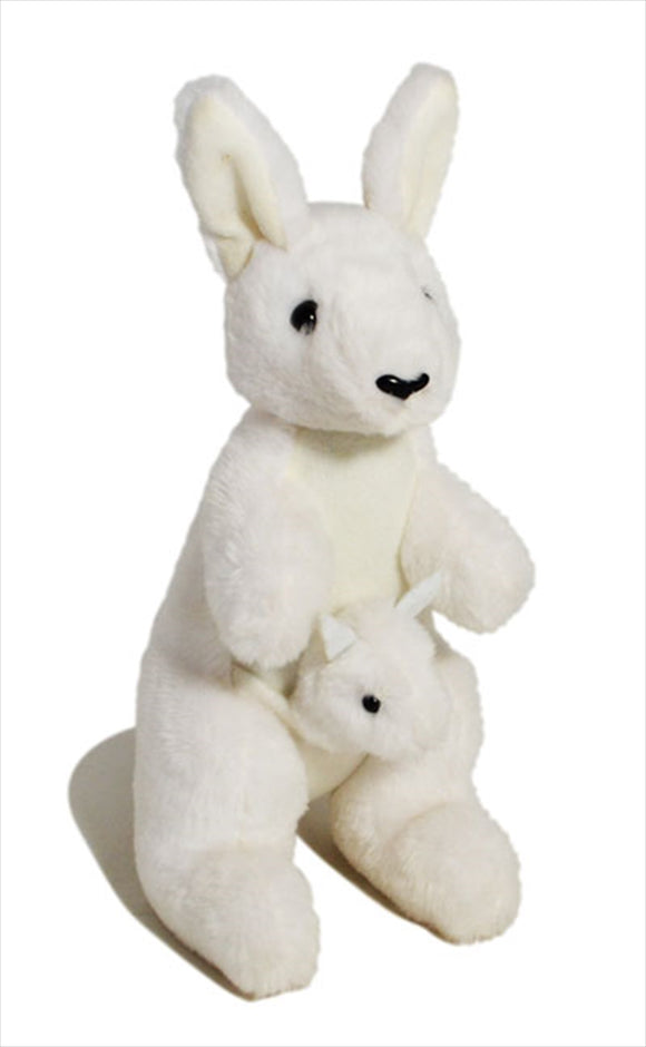 NNEDSZ 26cm Kangaroo W/Joey White