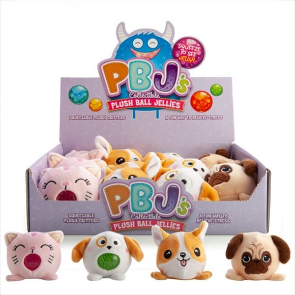 NNEDSZ Pets Plush Ball Jellies - (SELECTED AT RANDOM)